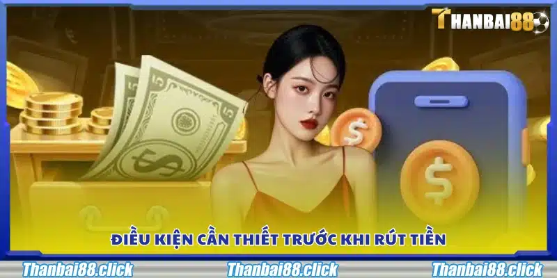 Một số  yêu cầu cần thiết trước khi tiến hành rút tiền